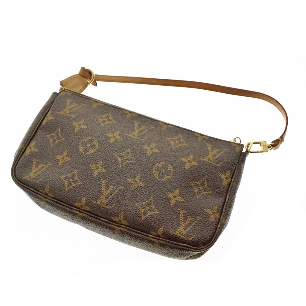 LOUIS VUITTON Pochette Accessoires Accessory Clutch Monogram Canvas Bag Brown